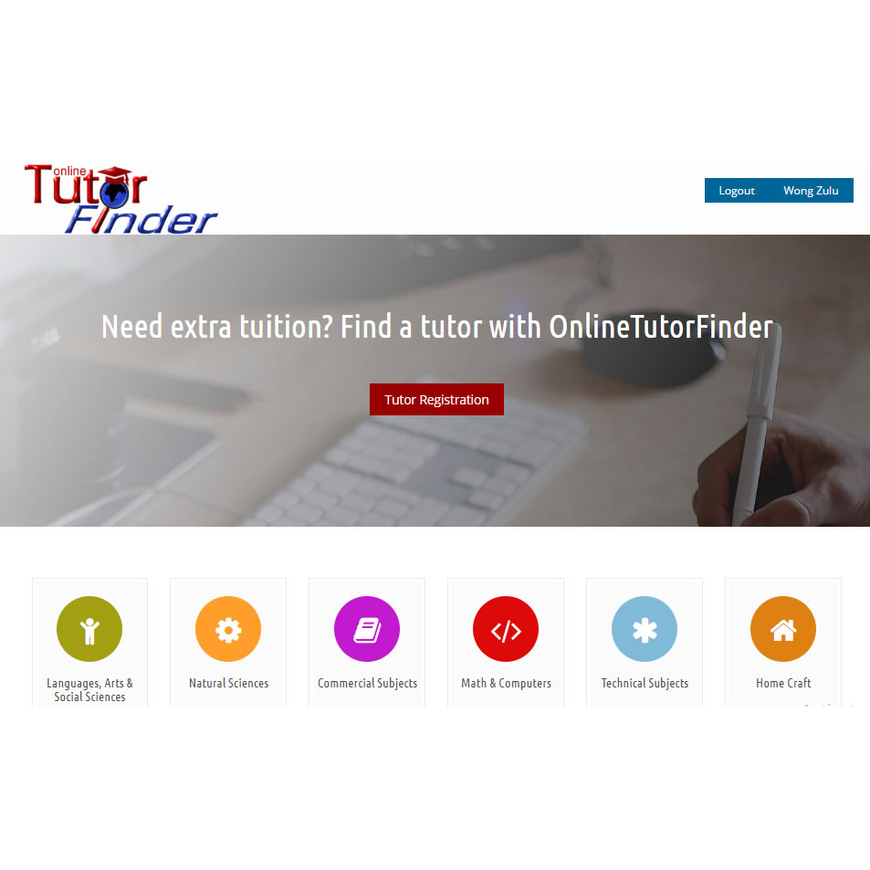 Web development and hosting, and domain administration for Online Tutor Finder, Lusaka, Zambia